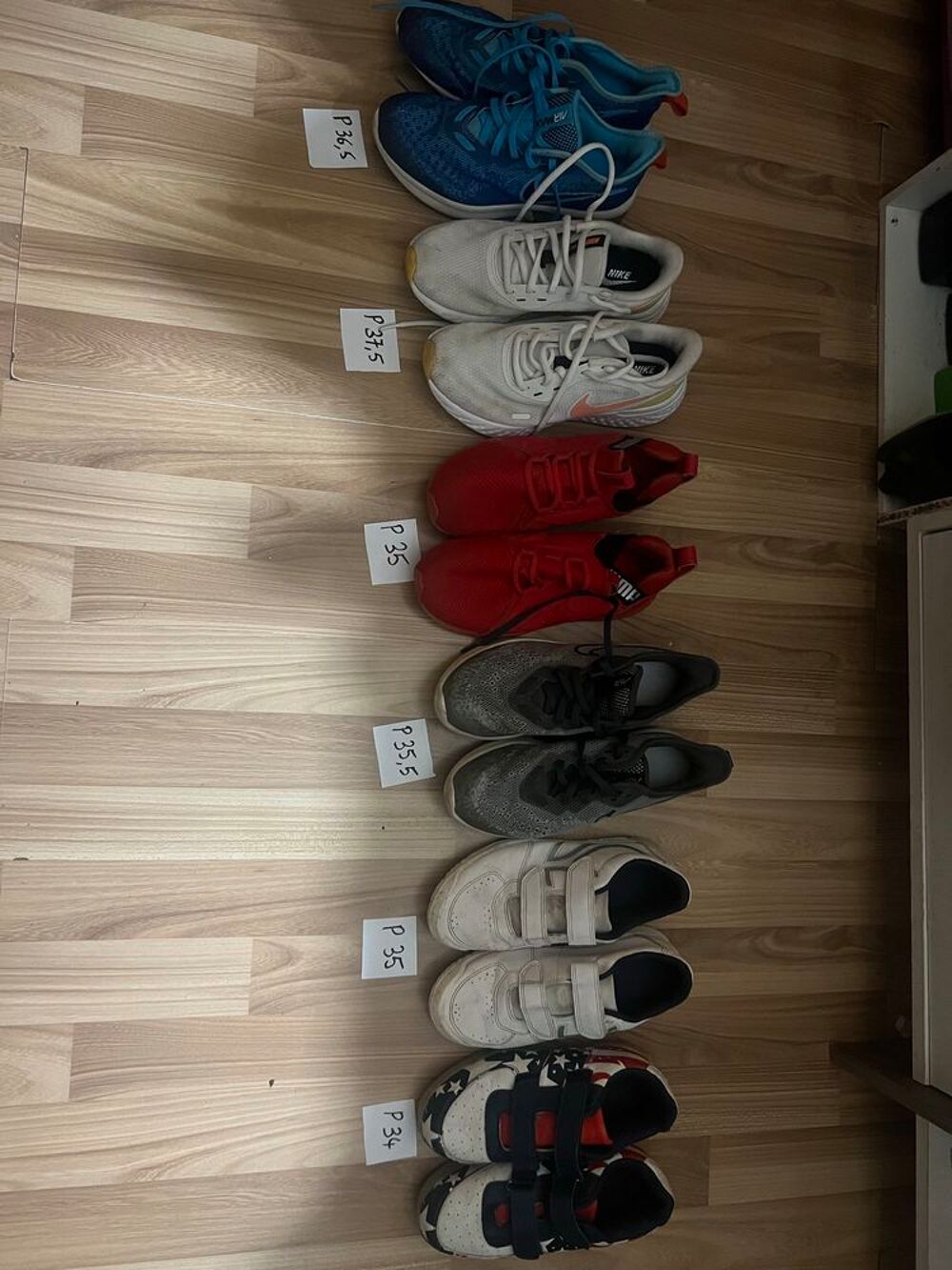 lot de 6 baskets gar&ccedil;on p34-37,5 Chaussures enfants
