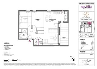  Appartement � vendre 3 pi�ces 64 m�