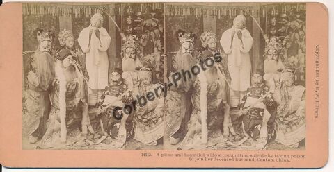 STEREOVIEW Photo CHINE CANTON Théâtre Art Chinois China 1880 0 Loches (37)