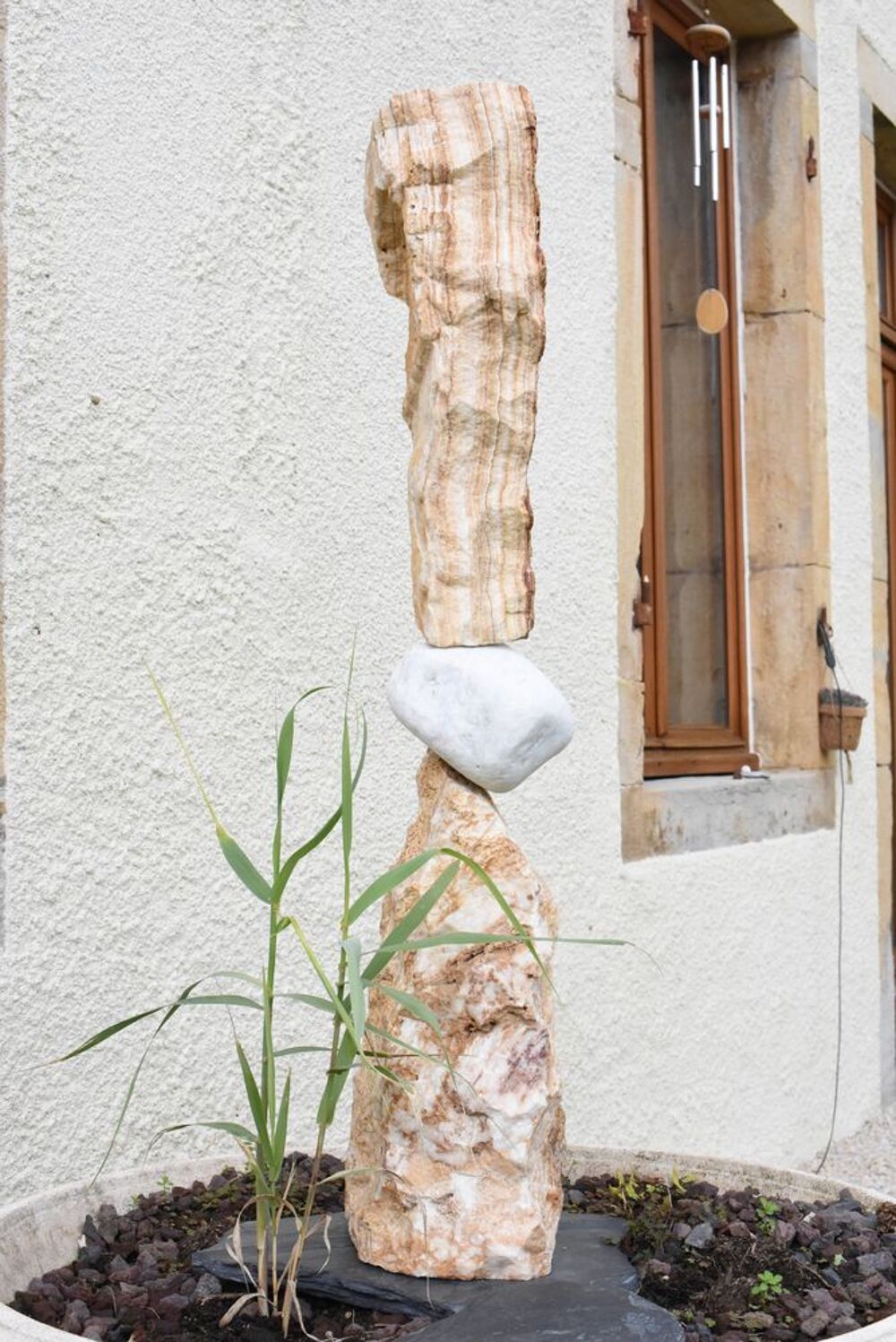 Sculpture en Travertin et Marbre - D&eacute;coration Maison - Statu Décoration