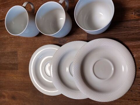 Service 6 tasses et sous tasses Café porcelaine Winterling 25 Antony (92)