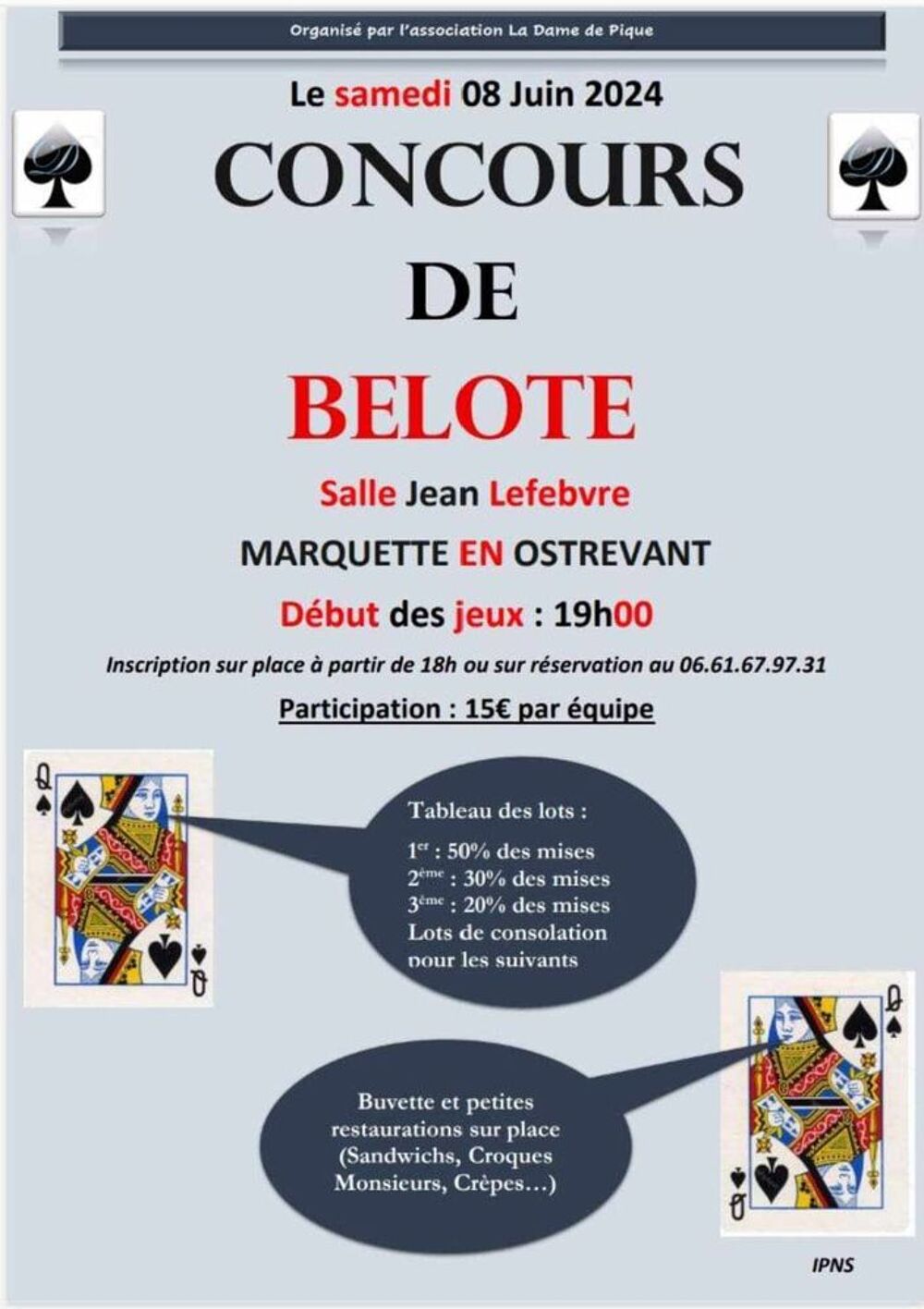 Concours de belote marquette en Ostrevent Consoles et jeux vidéos