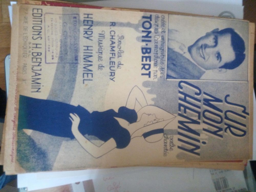ANCIENNE PARTITION SUR MON CHEMIN 