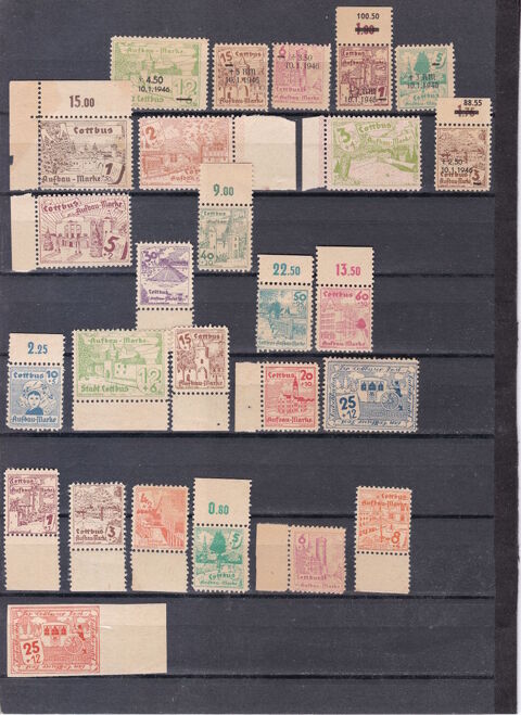 Timbres EUROPE-Allemagne-Reconstruction COTTBUS 1945-46 27 Lyon 5 (69)