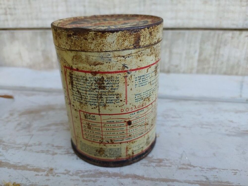 Ancienne Boite Publicitaire Farine Salvy Banania Pharmacie 