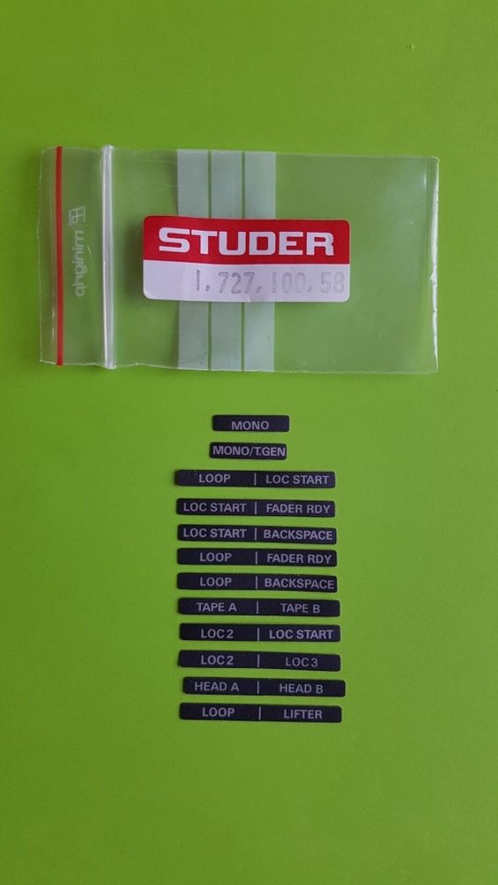 A 807 STUDER Audio et hifi
