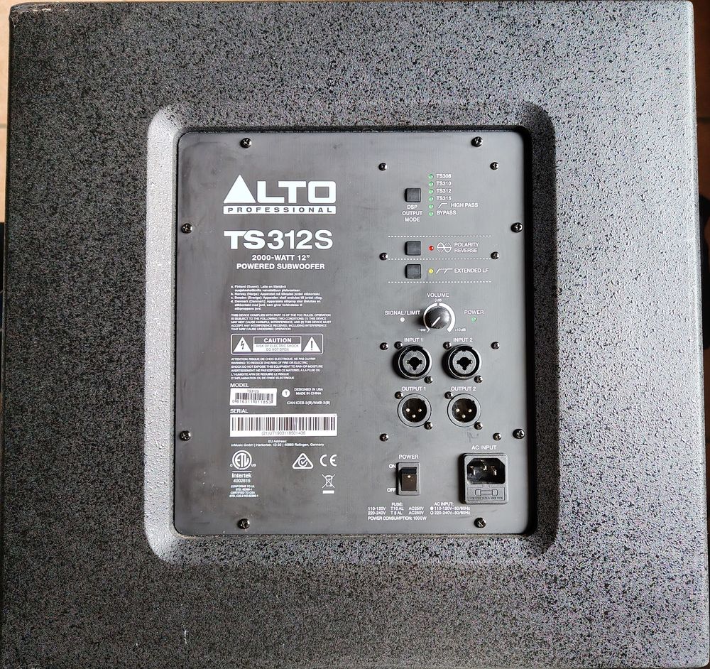 caisson de basse Alto Audio et hifi