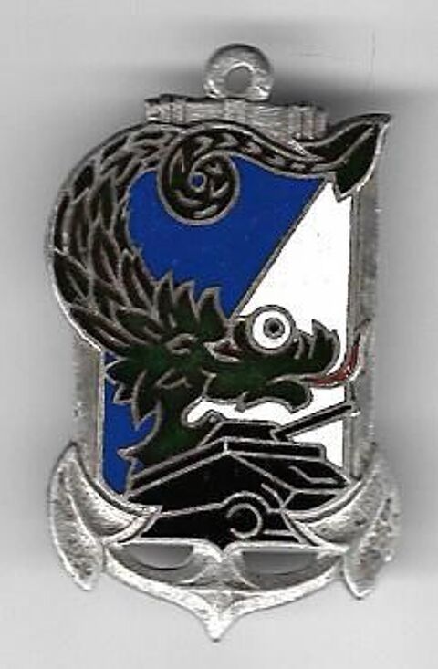 insigne Indochine Inspection CDT Arme Blindée Cavalerie Char 20 Fayet (02)