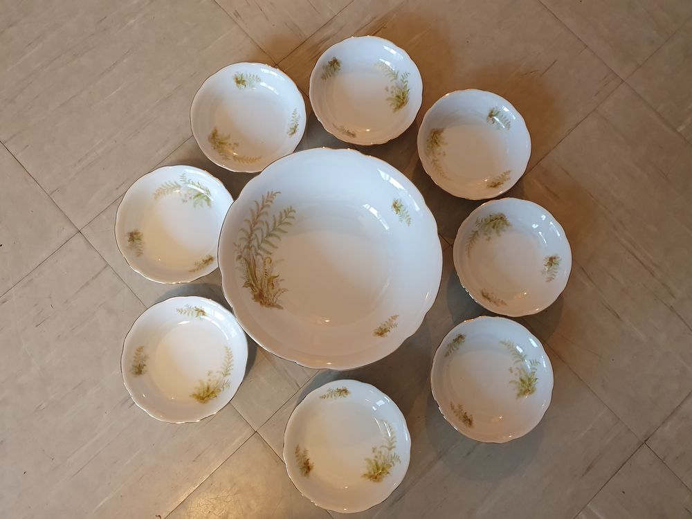 Service salades de fruits en porcelaine Bavaria Cuisine