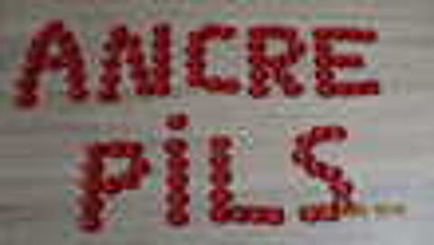  Lot 970 bouchons rouges 1970 Ancre Pils Bi&egrave;res. Décoration