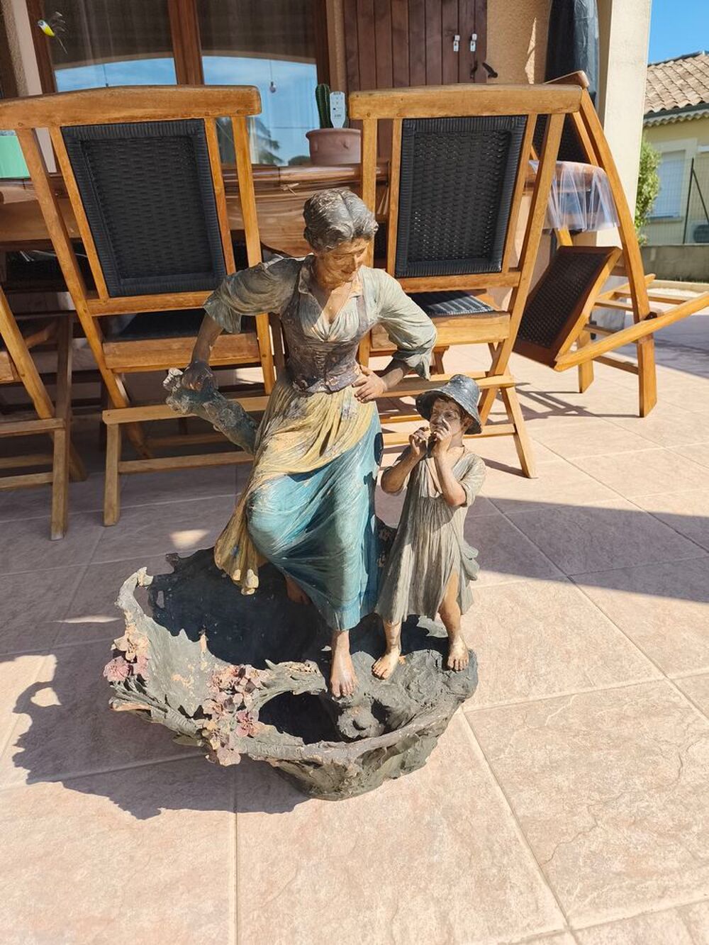 Statue Mere et son enfant 