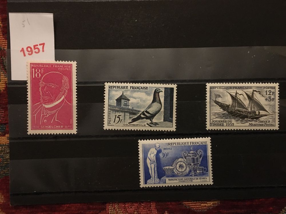 Timbres de collection de France Neufs **1957 