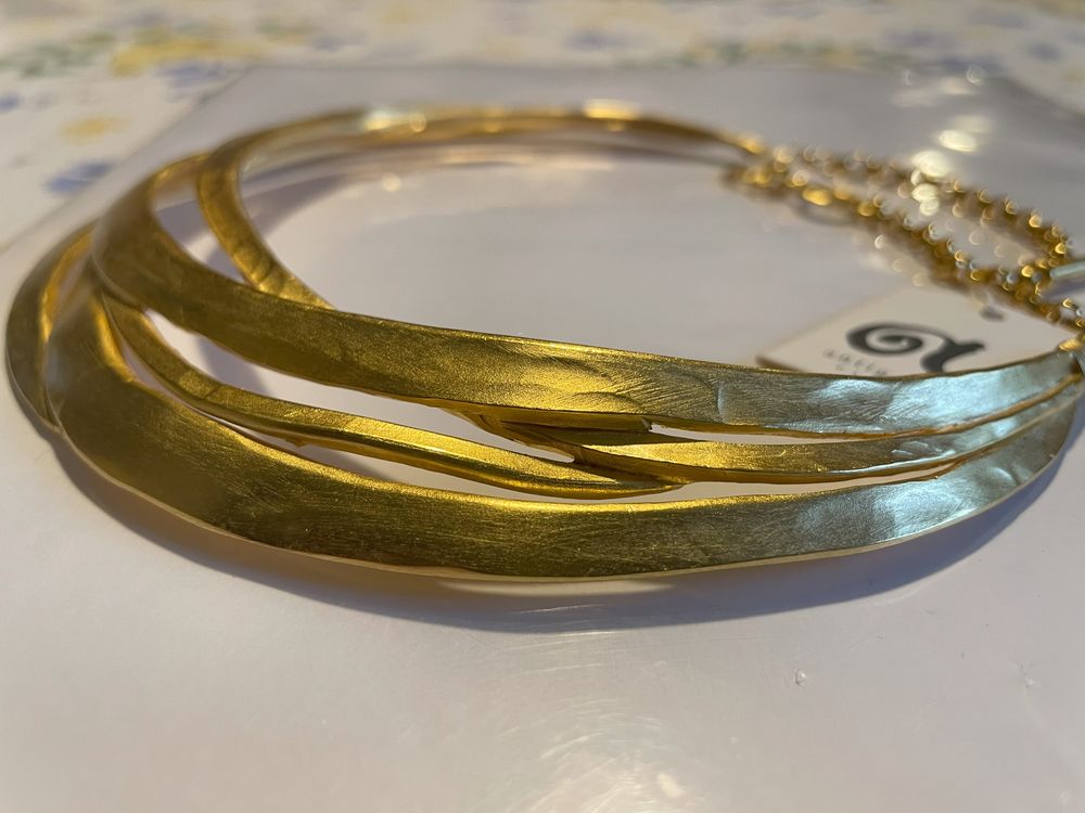 Collier rigide branches dor&eacute;es ANTIGONA Bijoux et montres