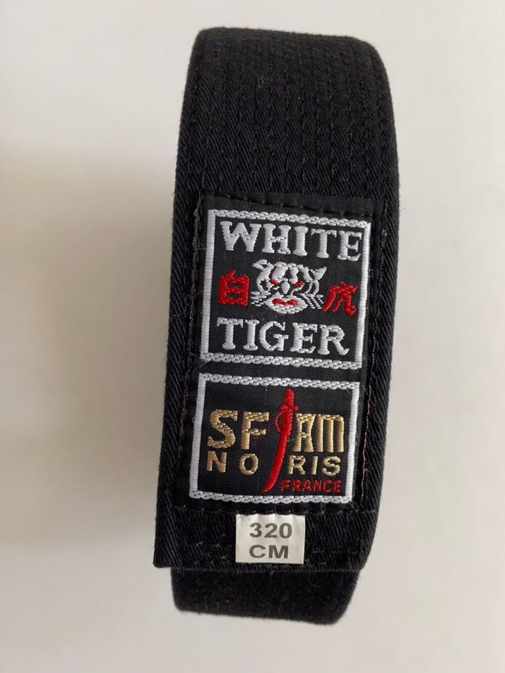 Ceinture noire Noris white tiger 3,20m Sports