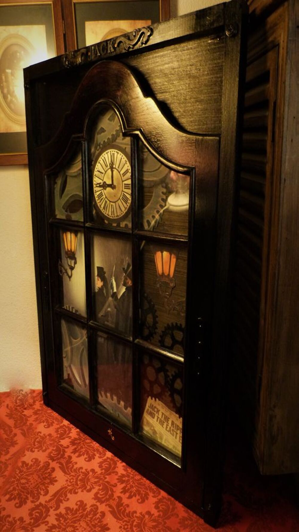Imposant Tableau "JACK BEHIND THE WINDOW" Steampunk Décoration