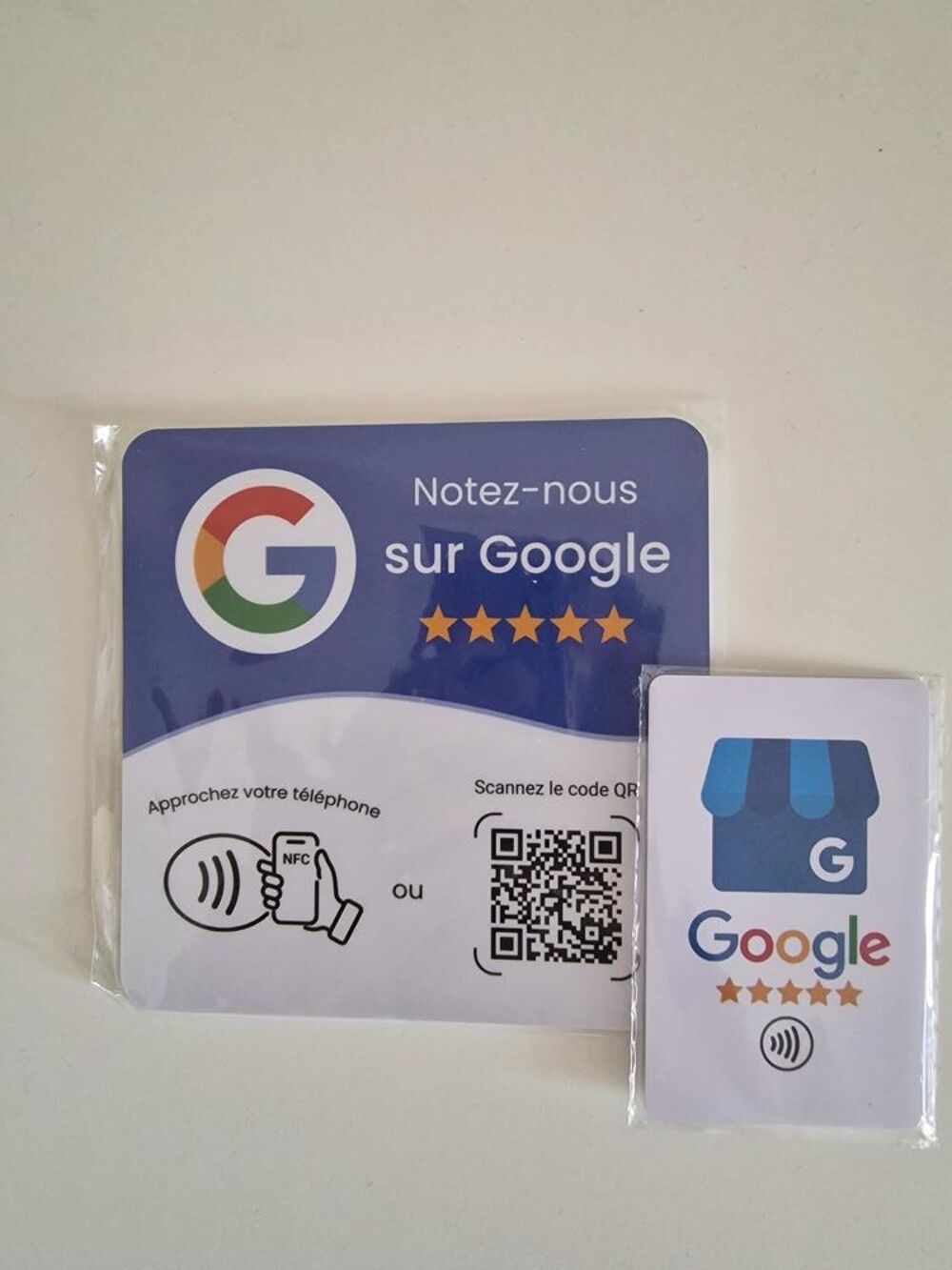   Plaque nfc avis Google et carte Google offert  