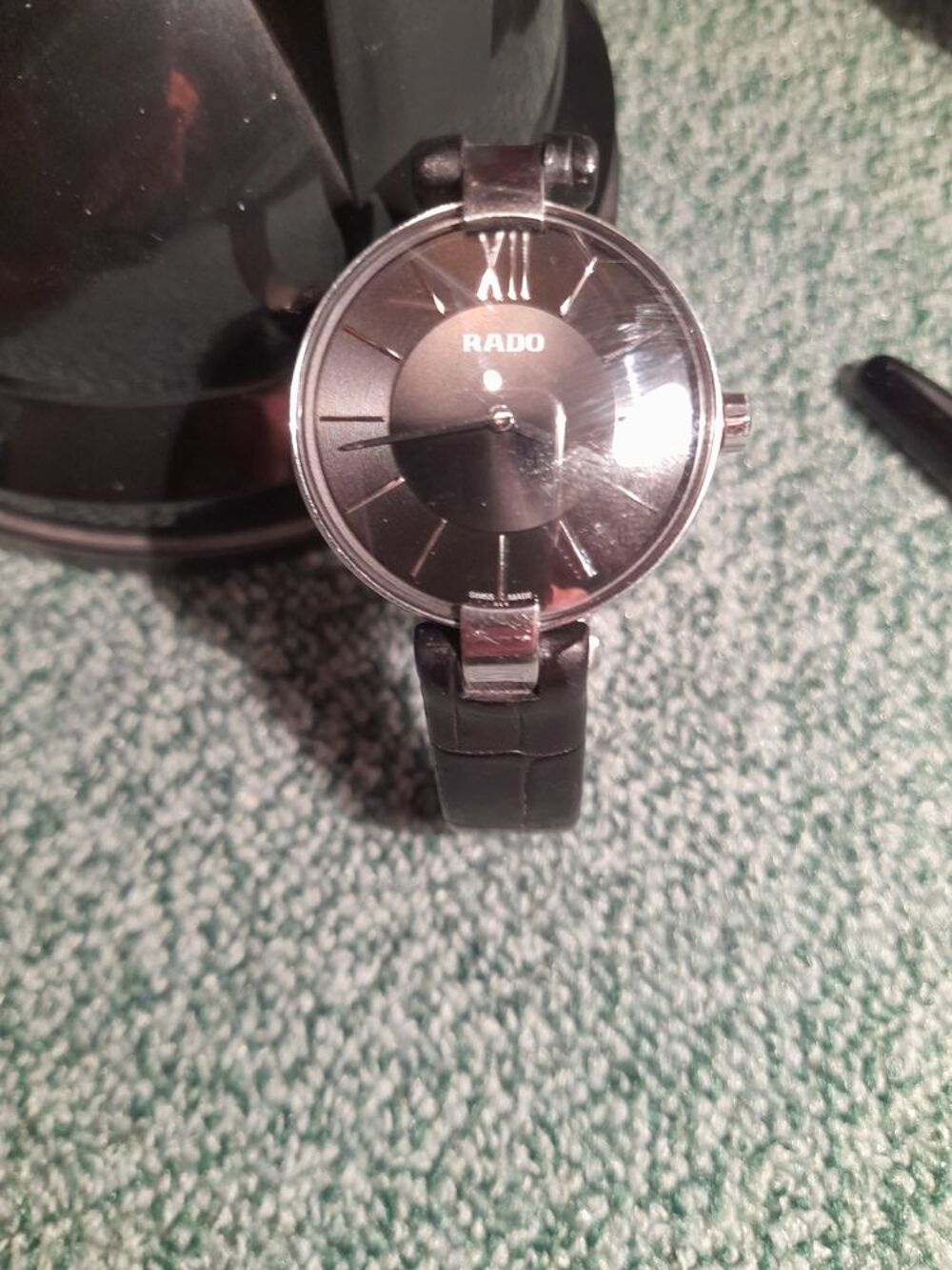Montre RADO femme bracelet cuir tr&egrave;s bon &eacute;tat Bijoux et montres