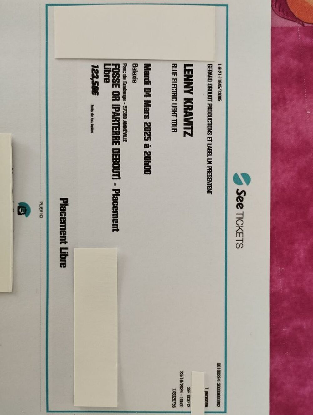 Concert Lenny Kravitz Billetterie