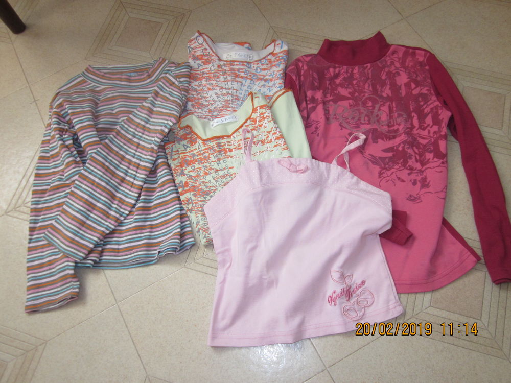 tee-(shirts manches longues et courtes 10/12 ans Vêtements enfants