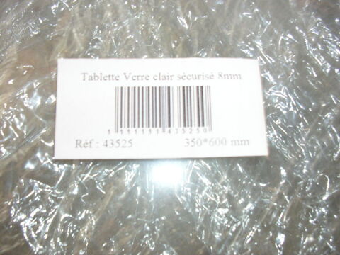  TABLETTE VERRE CLAIR SECURISE 8MM 5 Saint-Floris (62)