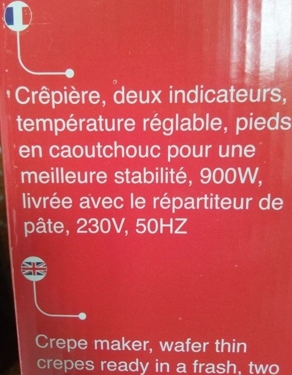 Cr&ecirc;pi&egrave;re Domoclip Electroménager