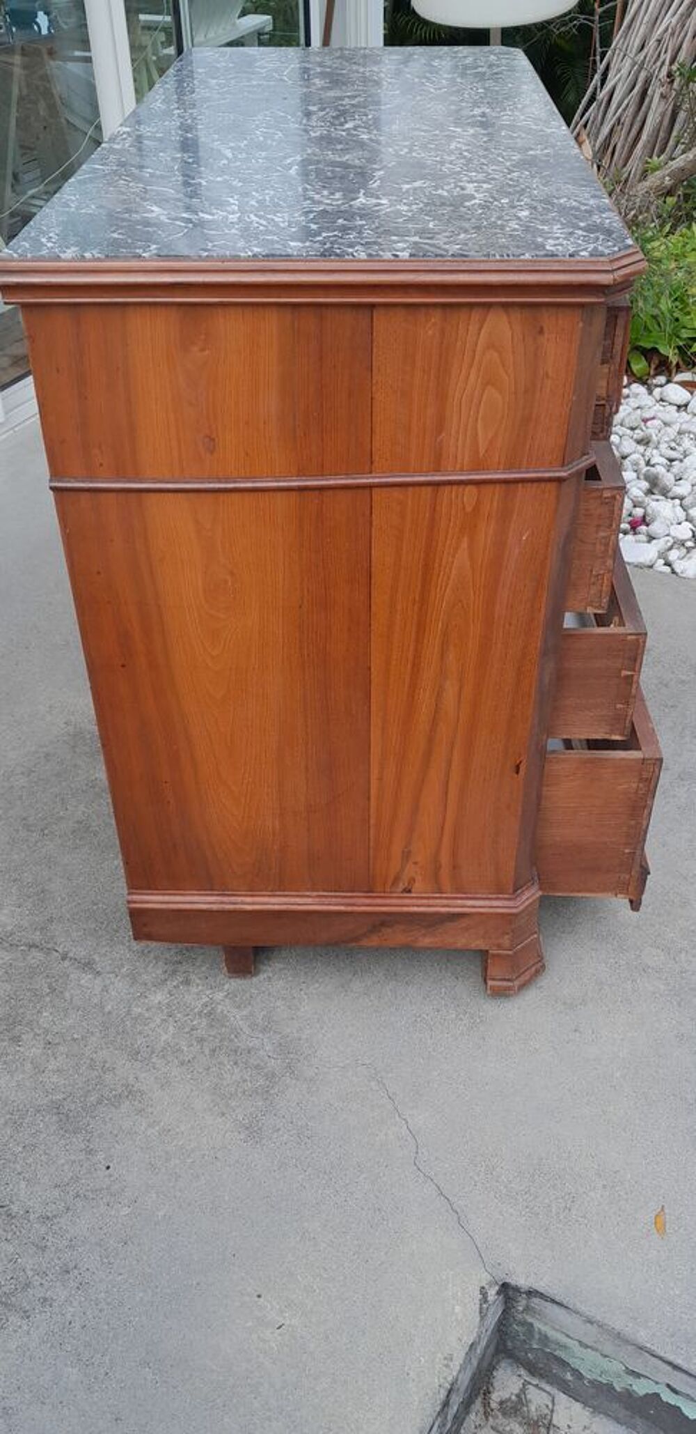COMMODE ANCIENNE AVEC MARBRE Meubles
