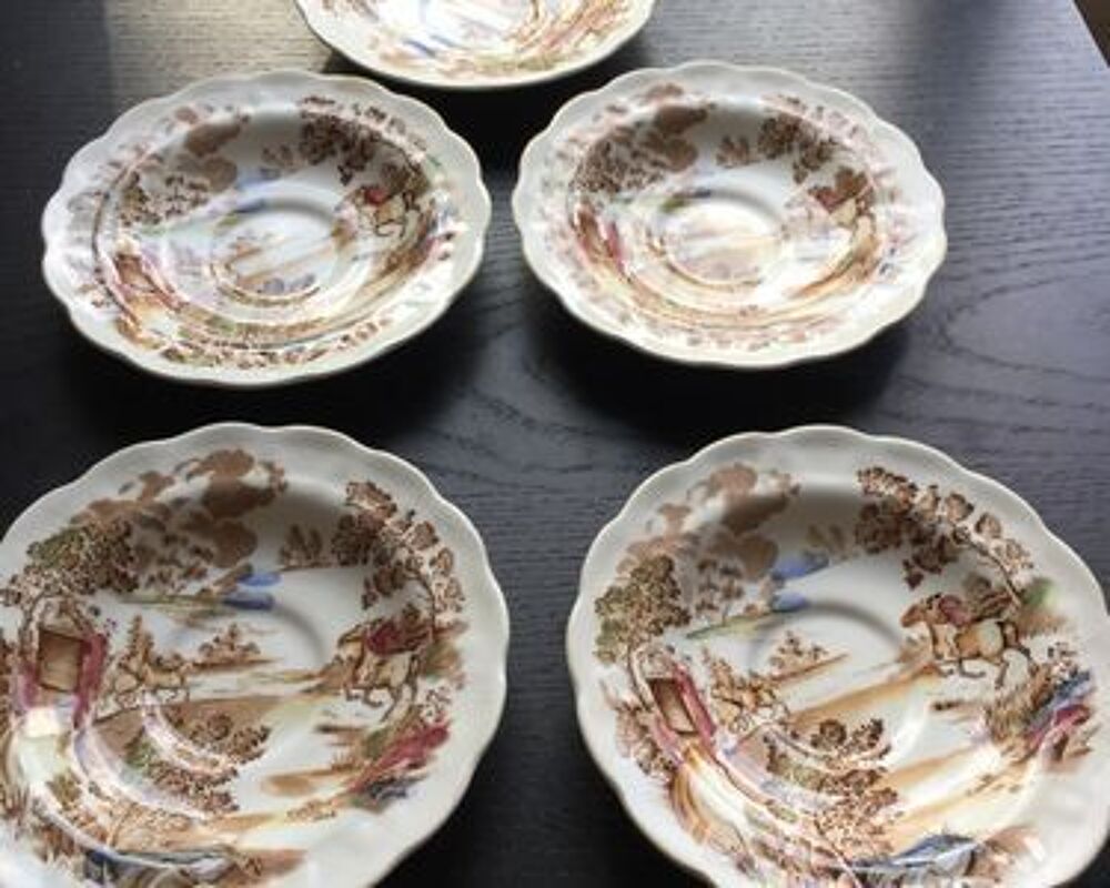 Coupelles en porcelaine anglaise Décoration
