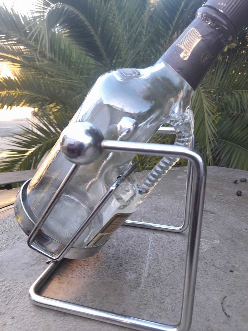 bouteille de Whisky sur support Décoration