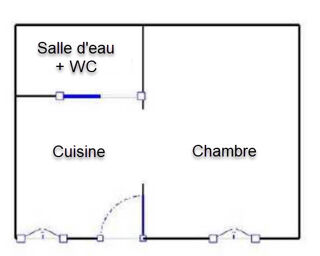  Appartement � louer 1 pi�ce 18 m� Issy-les-moulineaux