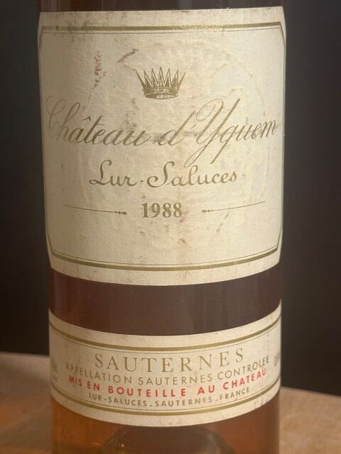 Sauternes Château d'Yquem Lur-Saluces 1988 500 Saint-Julien-en-Genevois (74)