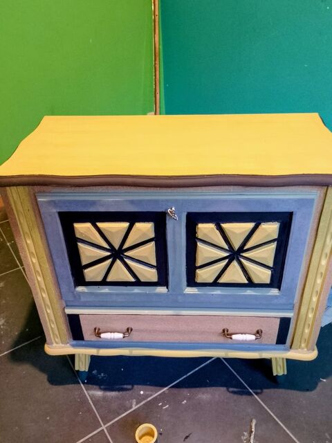 meuble ancien en bois relook� vintage 100 Lavaur (81)