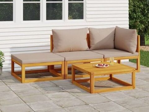 Salon de jardin modulable 4 pi�ces en bois massif acacia 350 Niederentzen (68)