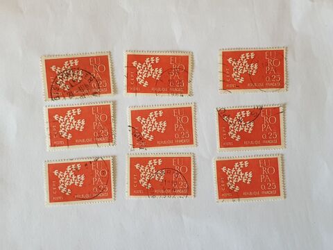 Timbre france europa 0.25 f 1961- lot 0.27 euro ou 0.03 euro 0 Marseille 9 (13)