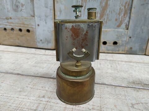 Ancienne Lampe Vélo Acétylène Bec Papillon Bray Luta  0 Loches (37)