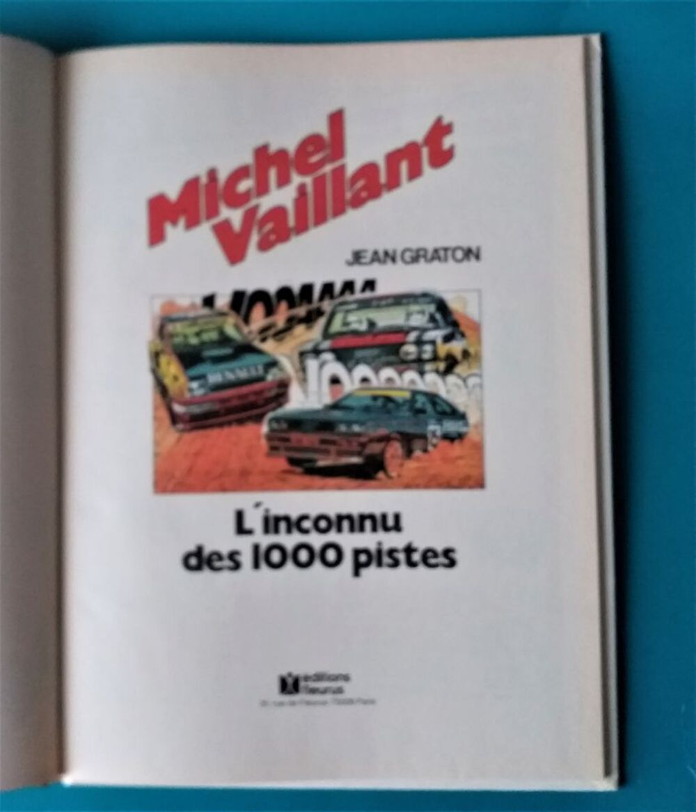  BD Jean GRATON : Michel Vaillant, l'inconnu des 1000 pistes - tome 37 - Edition de 1980 Livres et BD