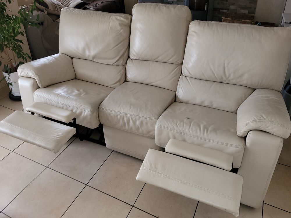 CANAPE CUIR - marque CROZATIER Meubles