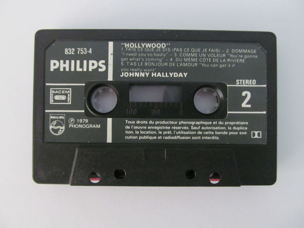 Cassette J. Hallyday - Hollywood CD et vinyles
