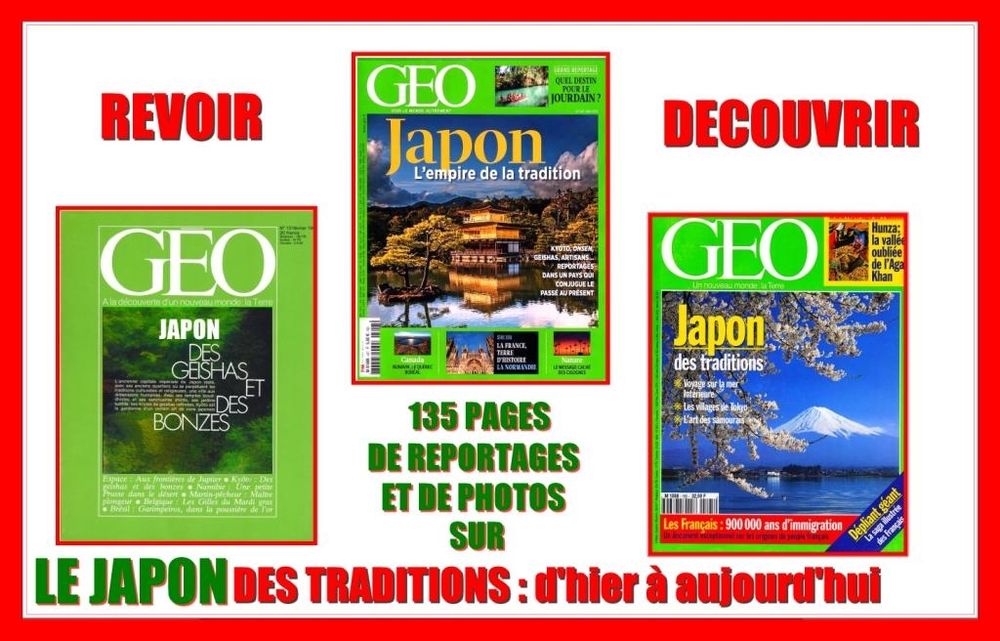 LE JAPON - g&eacute;o - DES TRADITIONS Livres et BD