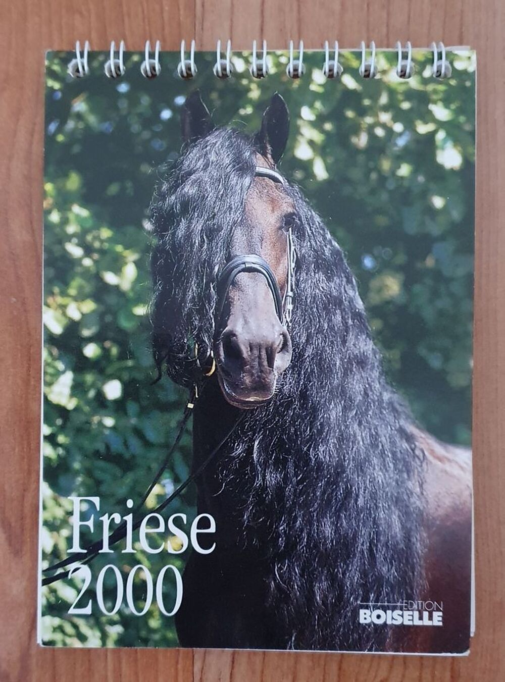 Ancien calendrier th&egrave;me cheval ann&eacute;e 2000 