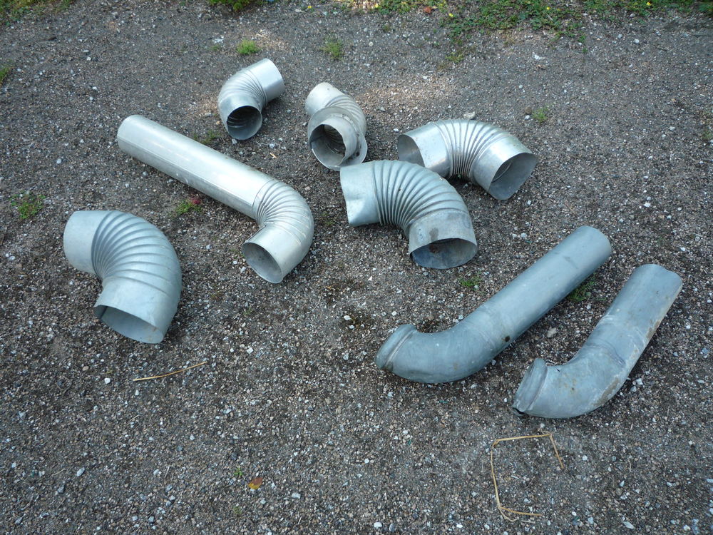 Tuyau po&ecirc;le/Descente cheneau zinc Bricolage