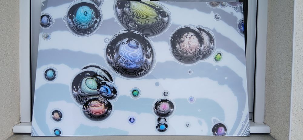 Une cr&eacute;ation Bubble Color de Uwe Steger (tableau) Décoration