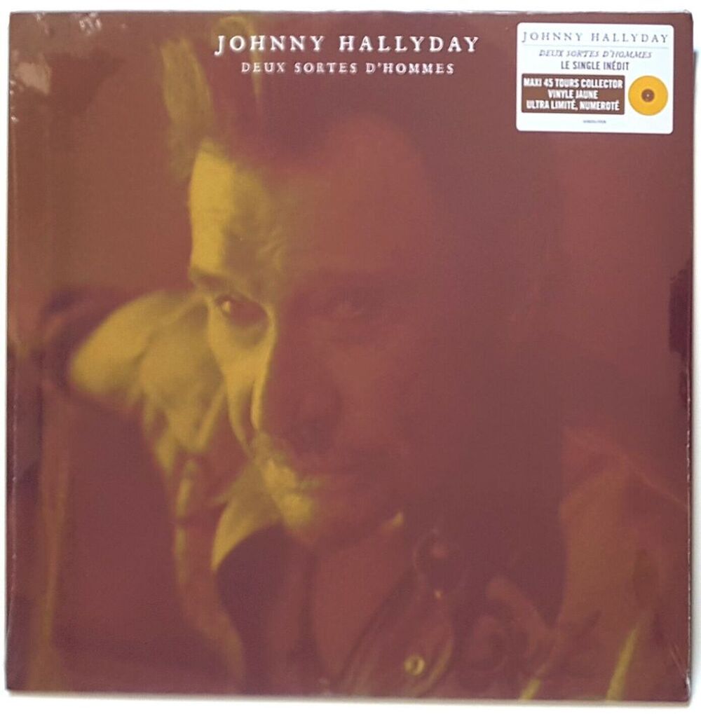 3 Vinyls ..JOHNNY HALLYDAY " DEUX SORTES D'HOMMES " MAXI 45 CD et vinyles