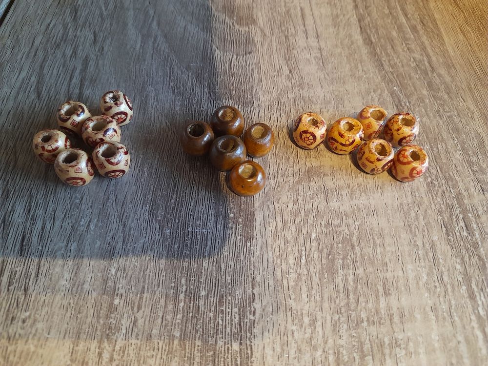 Perles en bois (123) Maroquinerie