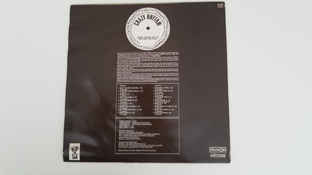 33 tours CRAZY CAVAN N'RHYTHM ROCKERS Crazy Rhythm CD et vinyles