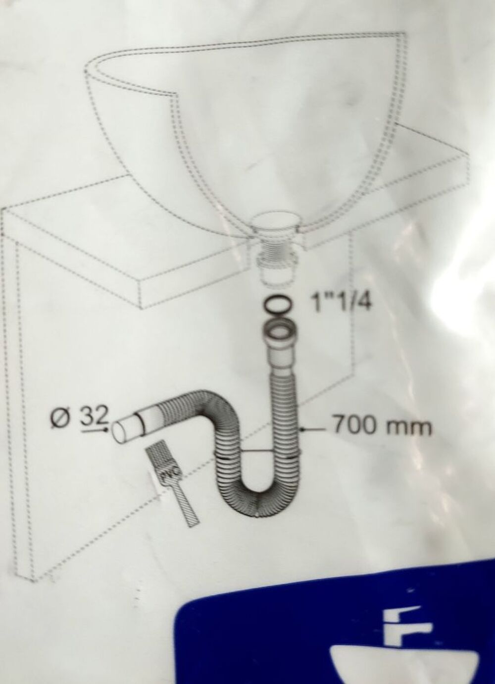 Raccord neuf &eacute;vacuation &eacute;vier ou lavabo Bricolage