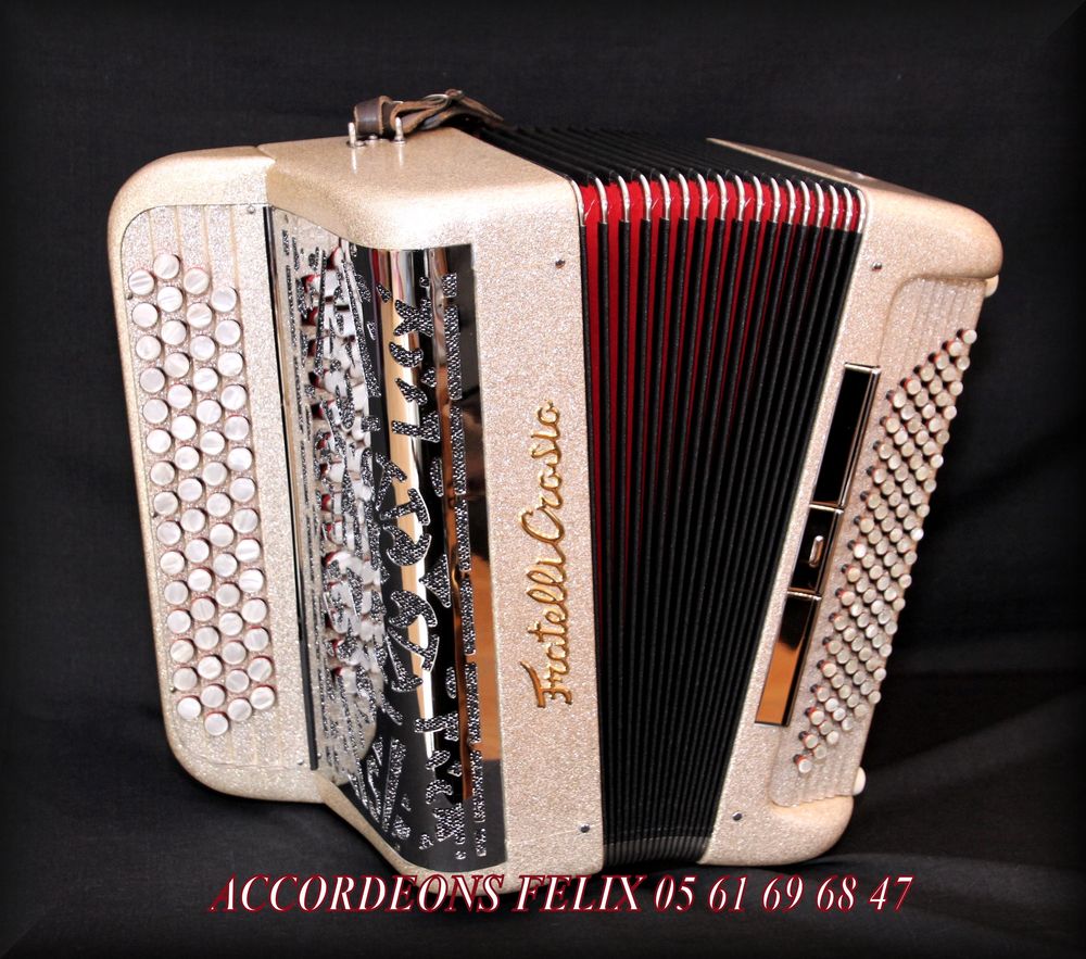 ACCORDEON FRATELLI CROSIO TYPE STAR 6 BO&Icirc;TE DE RESONANCE. Instruments de musique
