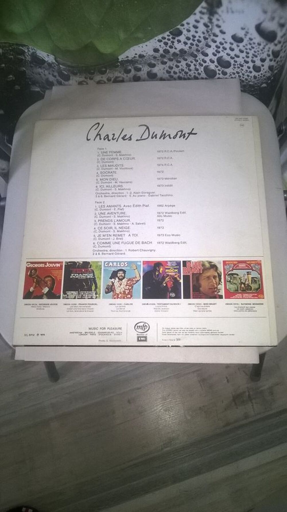 Vinyle Charles DUMONT
Mon dieu
1976
Excellent etat
Une CD et vinyles