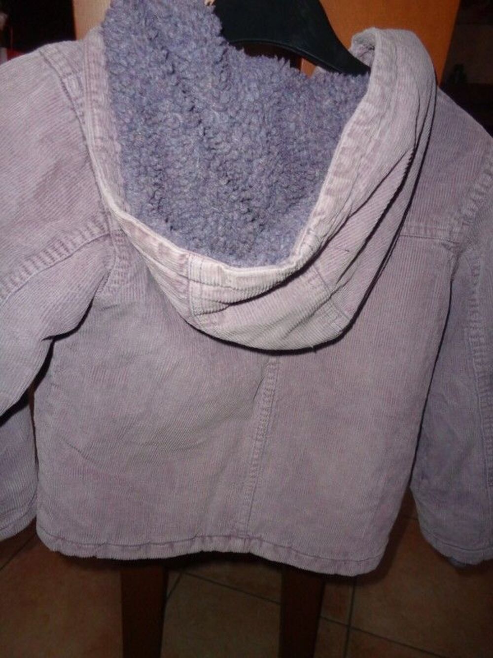 Blouson souffle coat velours taille 5 ans en TBE &agrave; 6 euros Vêtements enfants