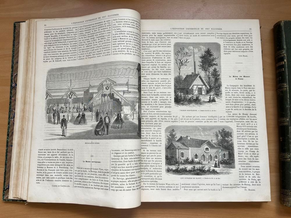 Lot 2 livres exposition universelle de Paris 1867 