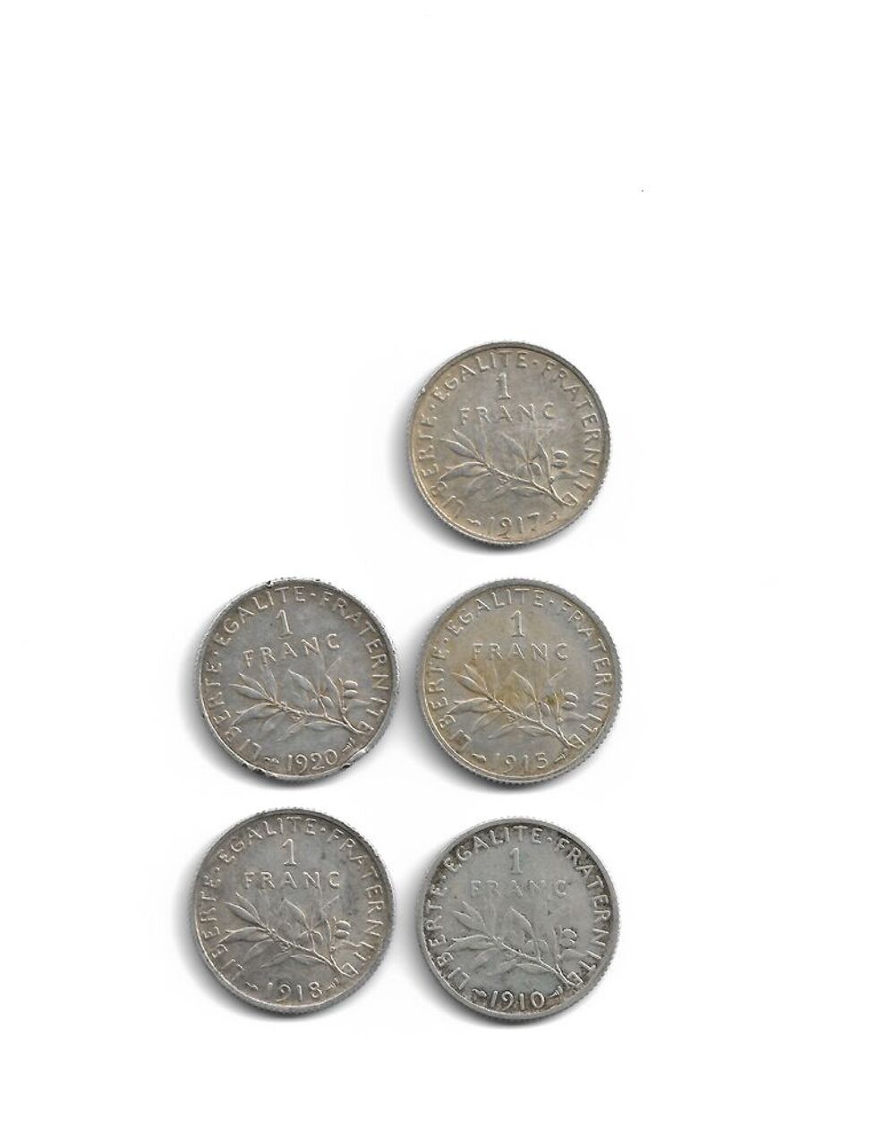 1 francs semeuse---lot--- argent 